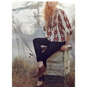 Anthropologie boho blouse top M